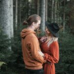 Séance photo couple à la montagne