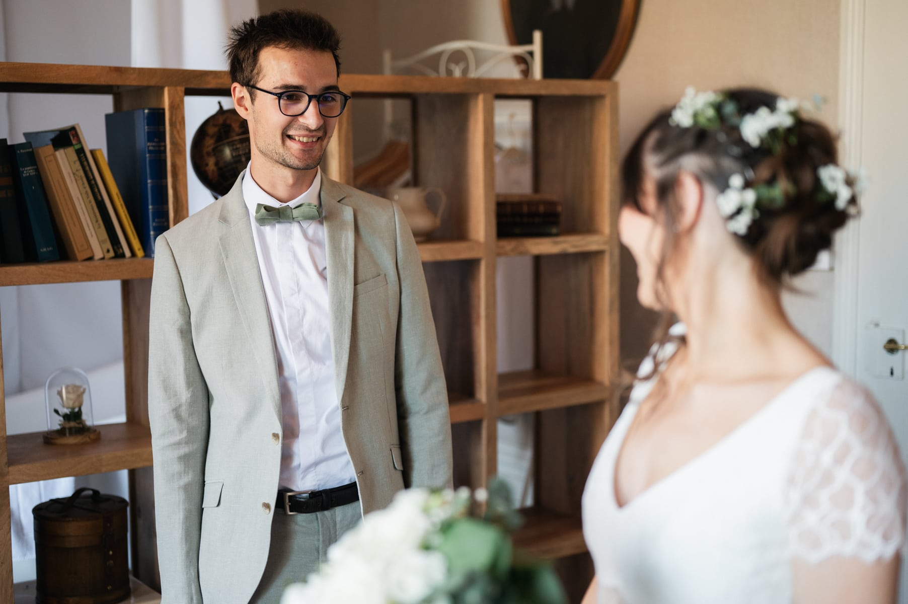 famille découverte de la mariée au château de Saint-Sixt