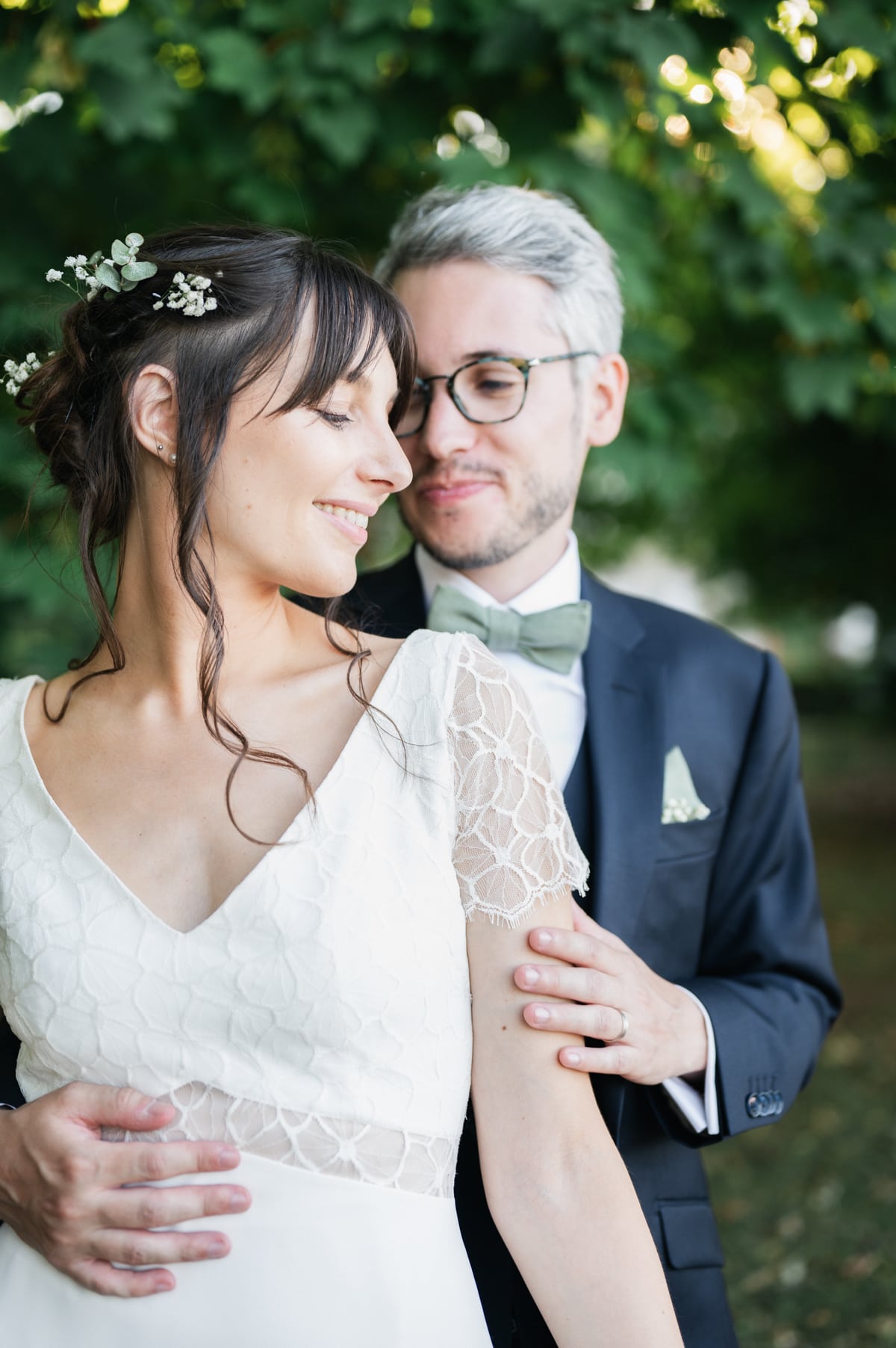 Photo de couple mariage au château de Saint-Sixt