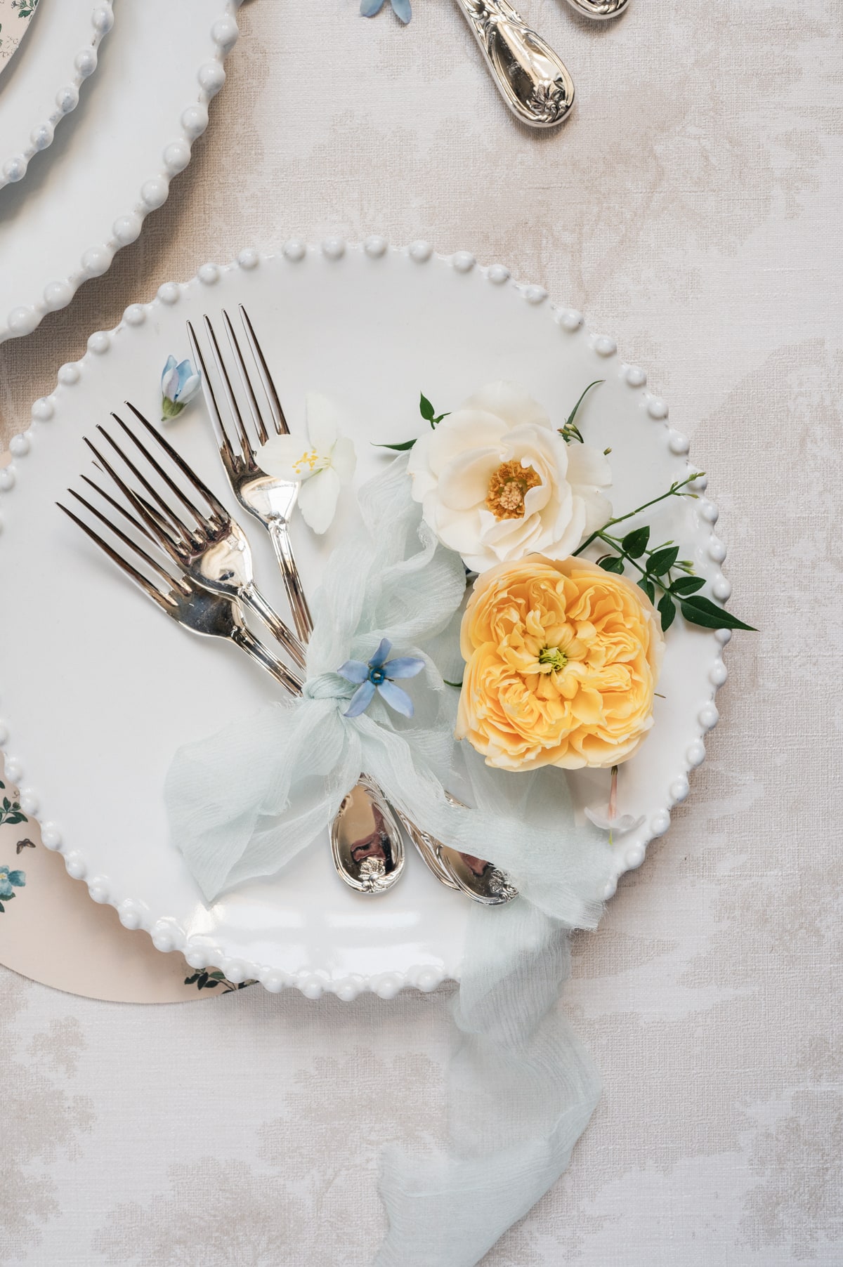 Flatlay déco mariage