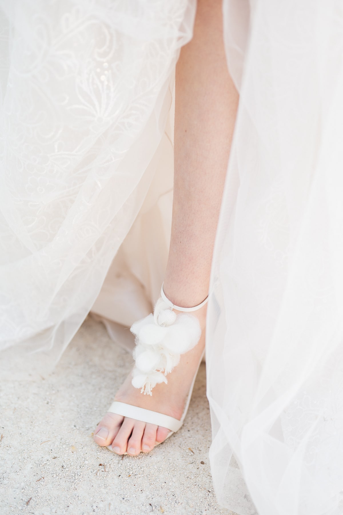 Chaussure de la mariée