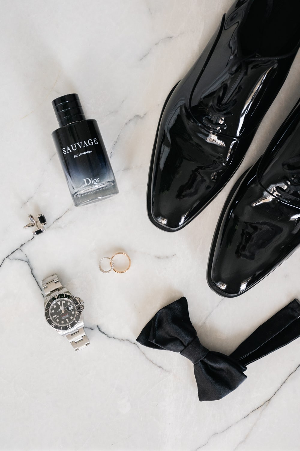 Groom Flat Lay Château des Trois Fontaines